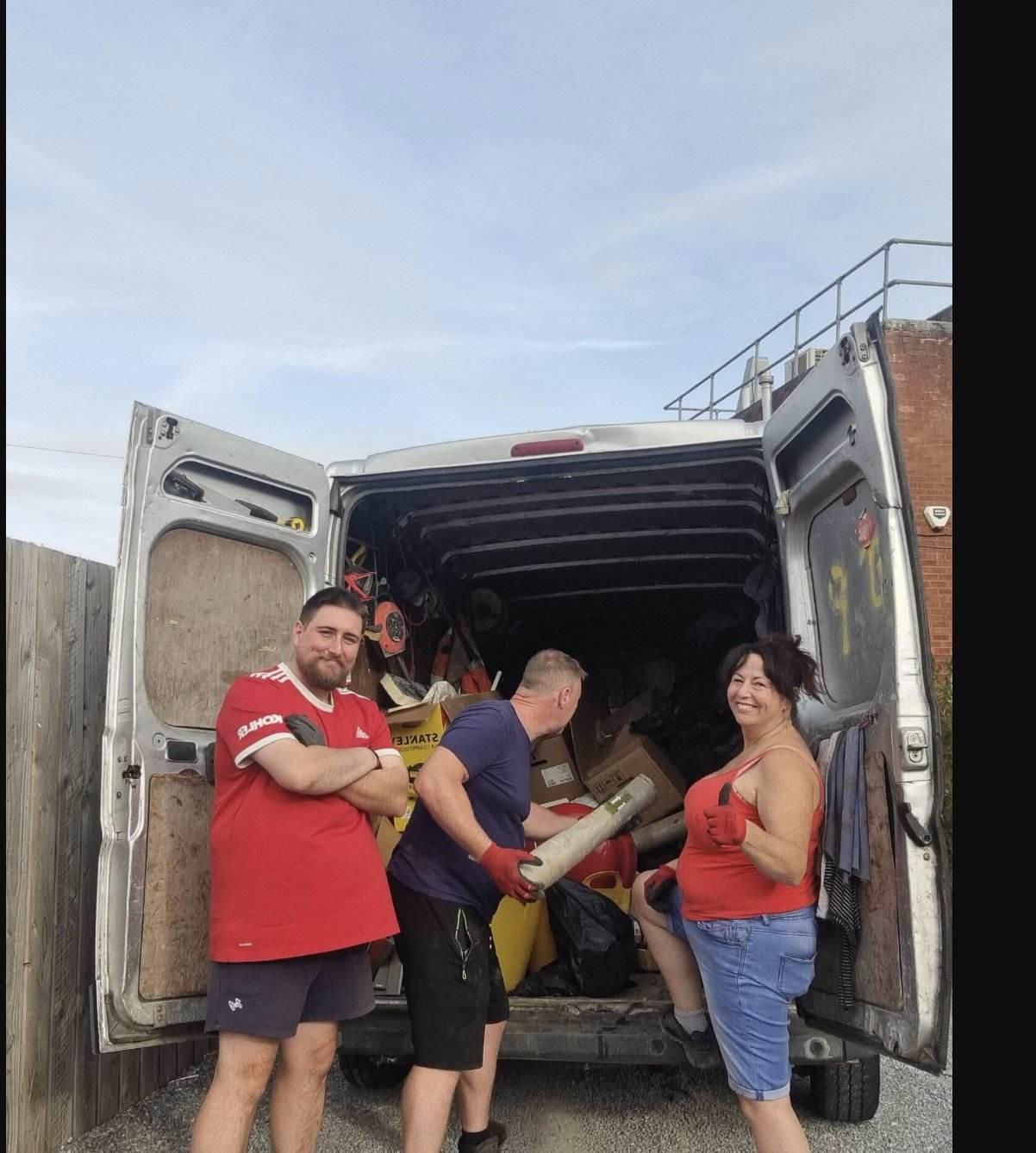 Paul, Jackie and the P&J Waste Management team